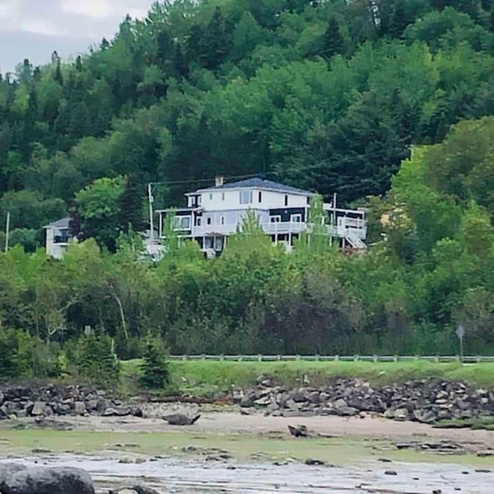 Suite 2 Fleche Du Fjord Vue Saguenay Mont Valin Saint-Fulgence Kültér fotó