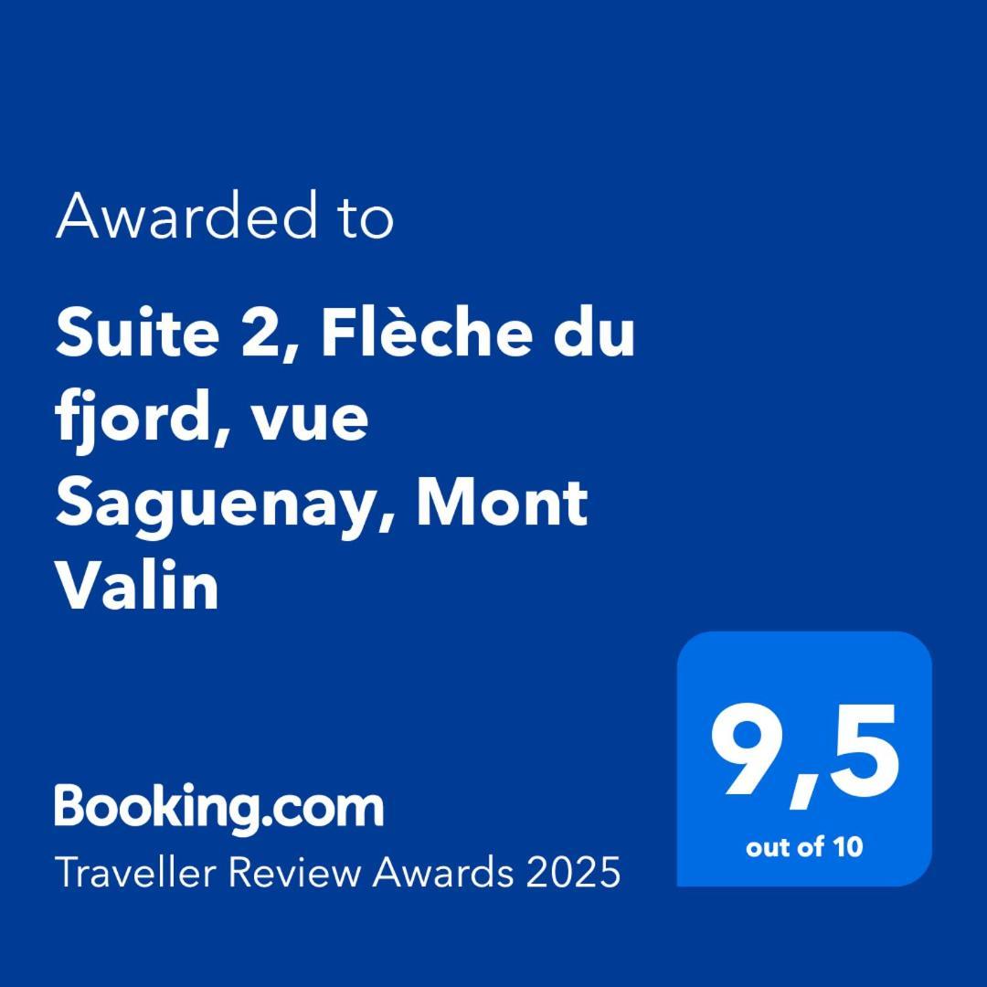 Suite 2 Fleche Du Fjord Vue Saguenay Mont Valin Saint-Fulgence Kültér fotó